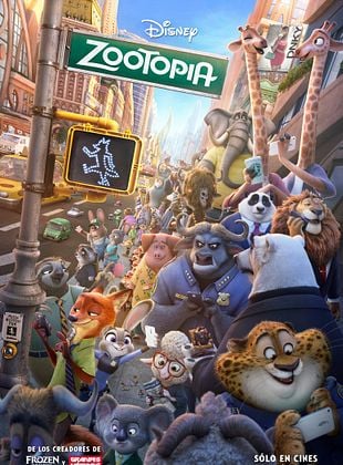 Cartel de  Zootopia